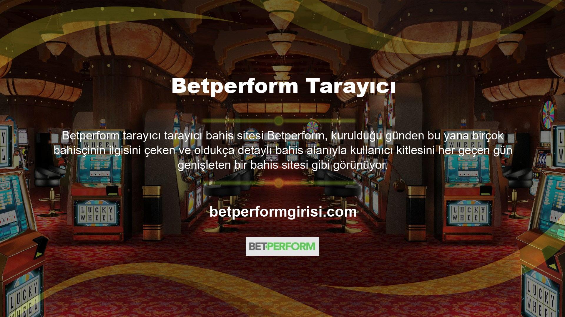 Betperform online bahis sitesine üye olmak basit bir işlemdir