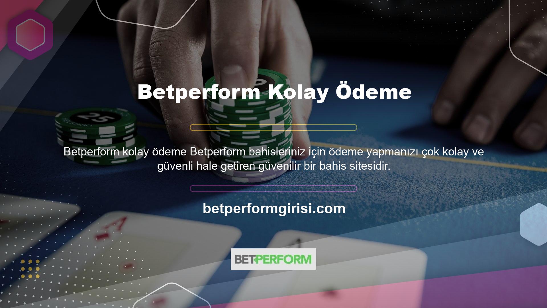 Peki, Betperform gerçekten güvenebilir miyiz? Uzun bir geçmişimiz olmayabilir, ancak mükemmel hizmet sunma taahhüdümüz bize mevcut en iyi seçeneklerden biri olarak ün kazanmıştır